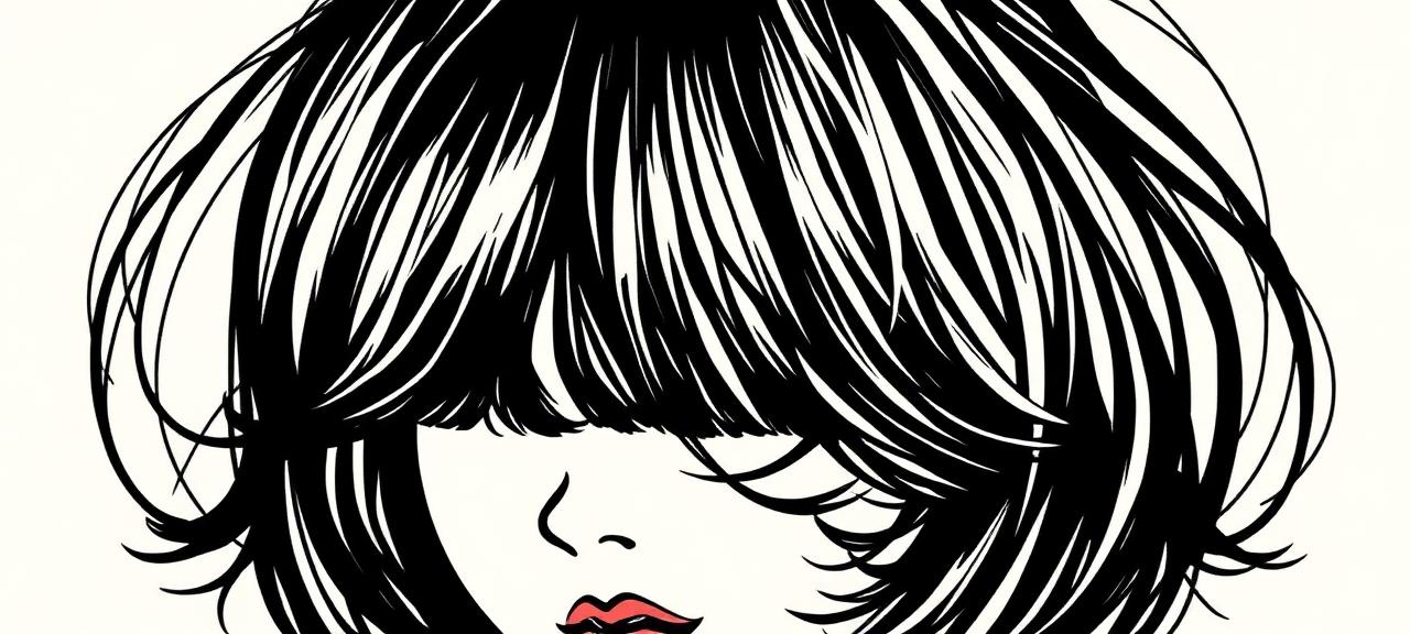 Textured shoulder-length lob with wispy layers for a square face shape